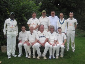 The 4th XI before their relegation-avoiding victory over Knebworth Park 5ths