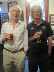 Chris Newell & Terry Neale celebrate the 4ths victory in the Lion
